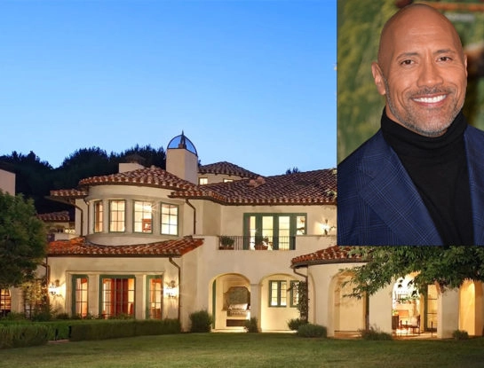 Conocé la mansión de Dwayne "La Roca" Johnson: cuenta hasta con una casa para huéspedes