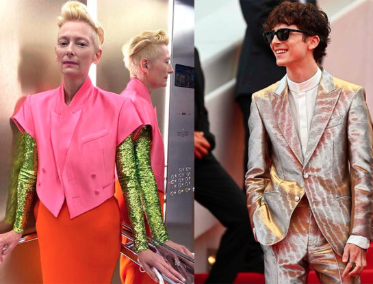 Tilda Swinton y Timothée Chalamet fueron las estrellas en un desfile de Hollywood en Cannes