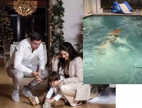 Así es la espectacular casa del Dibu Emiliano Martínez en Birmingham: tiene una pileta climatizada para entrenar y la impronta deco de su mujer que es diseñadora de interiores
