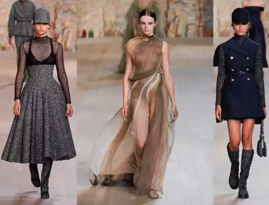 Tweed hecho a mano y vestidos etéreos: el ADN de Dior se mantiene intacto y es un homenaje a la alta costura en la Semana de la Moda de París