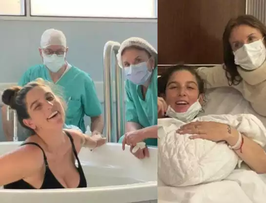 La partera Edith Diez atiende partos acuáticos en el Otamendi (donde va a parir Pampita) y ayudó a Juana Repetto con Belisario: "Los beneficios del agua son innumerables"