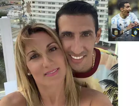 El mensaje de la mujer de Ángel Di María que escondía un vaticinio: "¿Te imaginás que vamos empatando y hagas el gol de la victoria?"