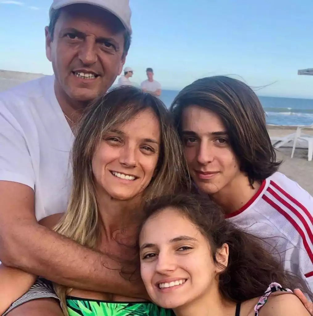 Sergio Massa y familia