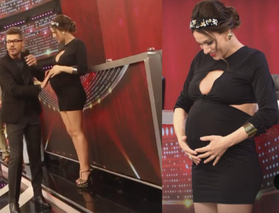 A dos días de parir, Pampita sigue trabajando a full: "Acá quieren que me vaya en ambulancia... Un megashow"