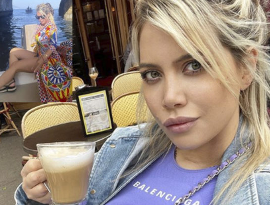 Las fotos del viaje de Wanda Nara y sus hijas a la isla de Capri