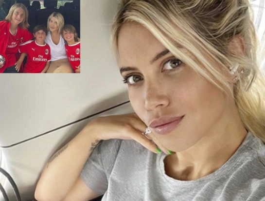 La emoción de Wanda Nara al reencontrarse con sus hijos mayores, Valentino, Constantino y Benedicto López