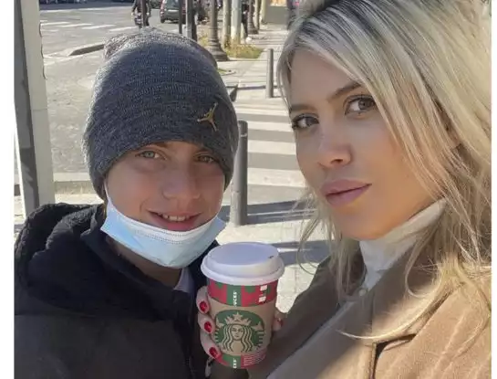 Valentino López, el hijo mayor de Wanda Nara, con un look a la europea que muestra cuánto creció