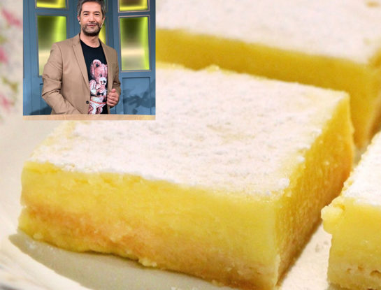 La receta de los cuadraditos de limón (suaves y esponjosos) de Mauricio Asta