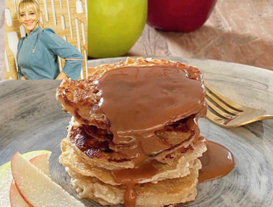 La receta de los súper tentadores pancakes de manzana de Jimena Monteverde