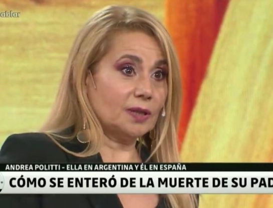 Andrea Politti recordó a su papá y reveló que se enteró que tenía una familia paralela cuando él murió