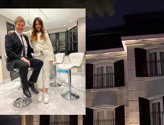 Así es la excéntrica mansión de Barby Franco y Fernando Burlando: tiene motos en los pasillos, más de 100 relojes en las paredes, boliche y pileta con olas
