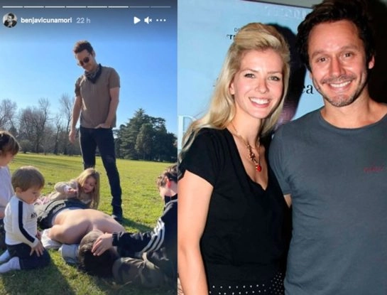 Las fotos de Benjamín Vicuña, la China Suárez y sus hijos: fin de semana en familia, juegos y diversión