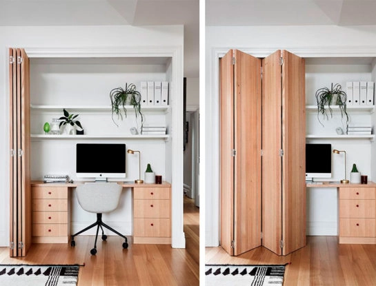 Todo lo que tenés que saber para armar tu propio "cloffice": la nueva tendencia para crear espacios de trabajo escondidos en casa