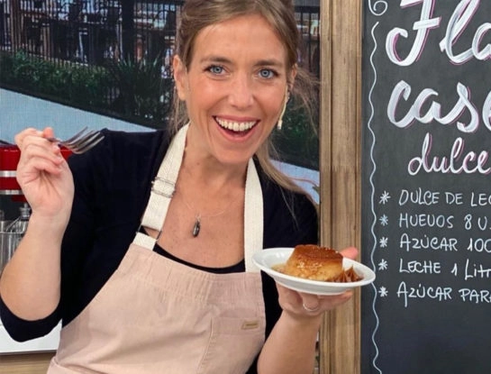¡Riquísimo! La receta del flan de dulce de leche de Chantal Abad