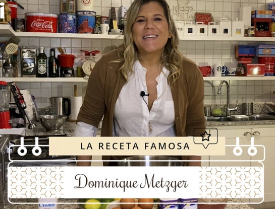 #LaRecetaFamosa: Dominique Metzger nos muestra su costado gourmet y cocina una sensacional Key Lime Pie