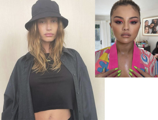 El gesto "buena onda" de Hailey Bieber  con Selena Gómez