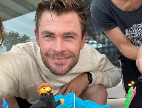 La emoción de Chris Hemsworth por el regalo que le hicieron sus hijos en su cumpleaños