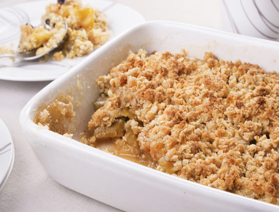 La receta del crumble de manzana para hacer en 4 pasos
