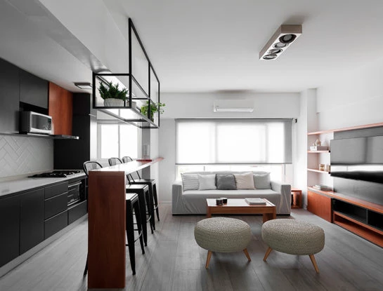 Antes y después: inspirate con el extreme makeover de una cocina, un living y un baño
