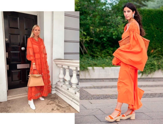 ¡Shock energético! El naranja invade los looks más trendy