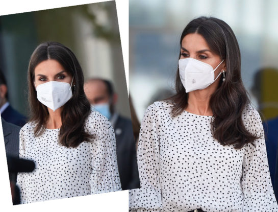 Letizia sorprende con su look de inspiración flamenca
