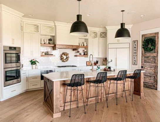 Cocinas estilo farmhouse: cálidas, rústicas y muy hogareñas