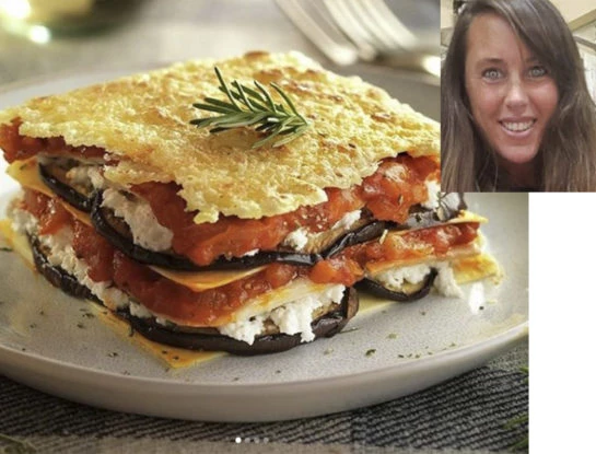 La receta de lasaña de berenjenas de Estefanía Pasquini, la esposa de Alberto Cormillot