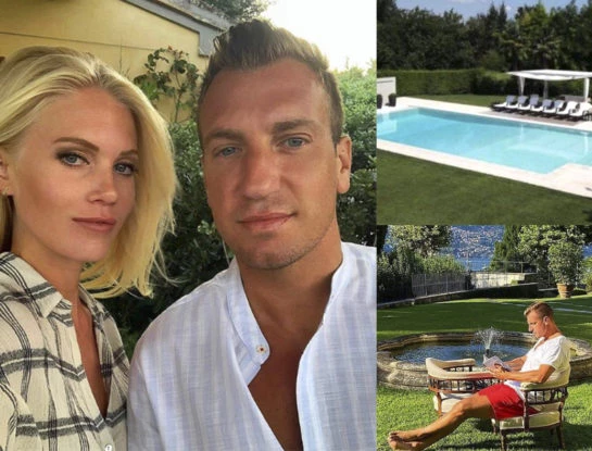 Así es la mansión de Maxi López y su novia Daniela Christiansson en Italia: tiene 4 habitaciones, 4 baños y una espectacular piscina