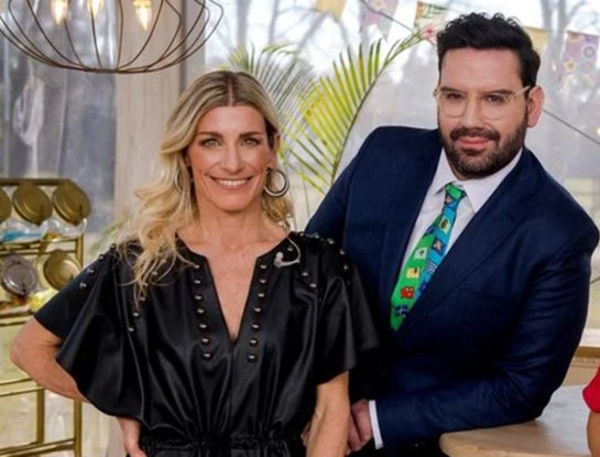 Pamela Villar sorprendió al contar qué hace con Damián Betular en el camarín durante las grabaciones de "Bake Off"