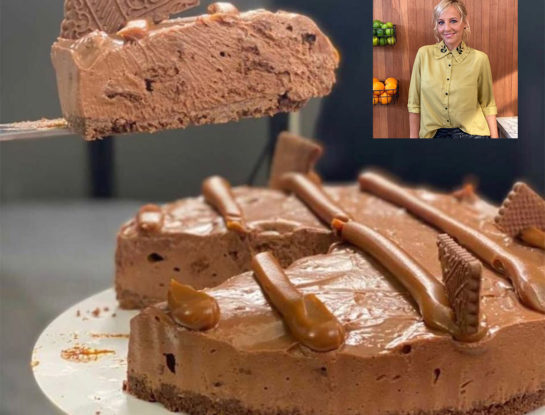 La receta de la torta de chocolate con base de galletitas de Jimena Monteverde