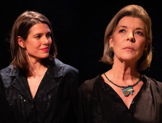 Carolina de Mónaco y Charlotte Casiraghi, madre e hija eligen un total look en color negro
