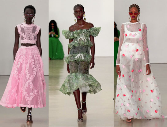 Romance en la pasarela: Giambattista Valli presentó una colección femenina y súper glam