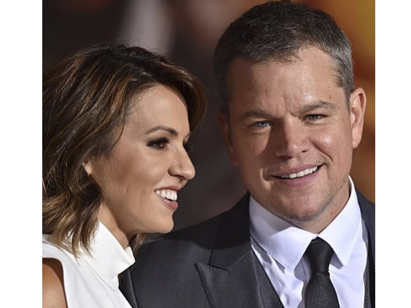 matt damon luciana barroso y sus hijas