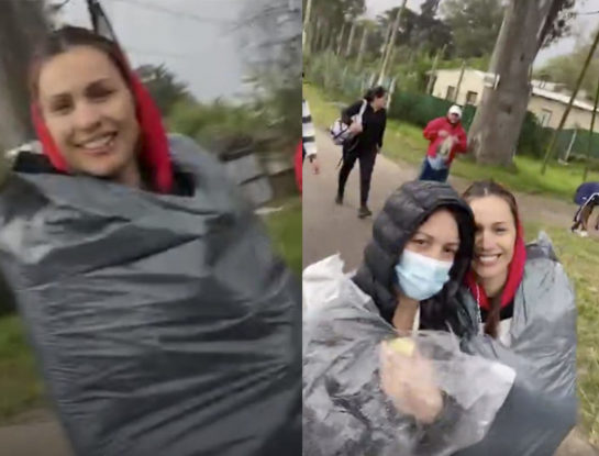 El revuelo que causó el accesorio improvisado de Pampita en la procesión a Luján: se impone una nueva tendencia