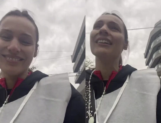 Las fotos de Pampita conmovida en la peregrinación a Luján: "Vengo a agradecer todo lo que lindo que me ha dado este año, muchas veces vine a entregar mi dolor"
