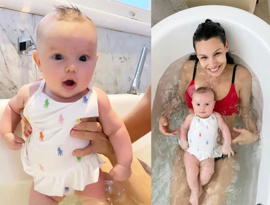 Cuánto sale el traje de baño súper chic de Ana Moritán, la hija de Pampita