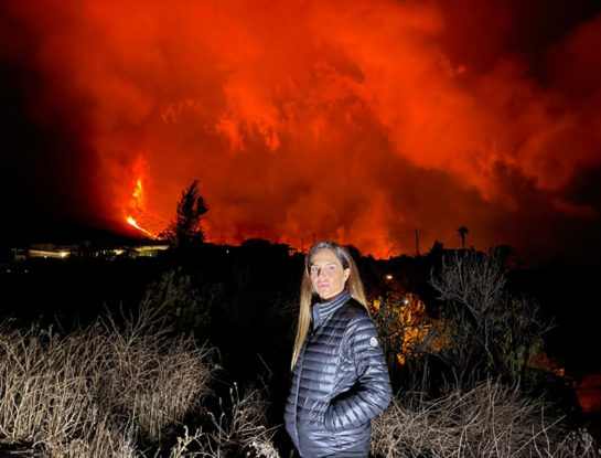 El conmovedor relato de Melisa Zurita, la periodista argentina detrás de la cobertura de la erupción del volcán de La Palma:"Sentí mucho miedo"