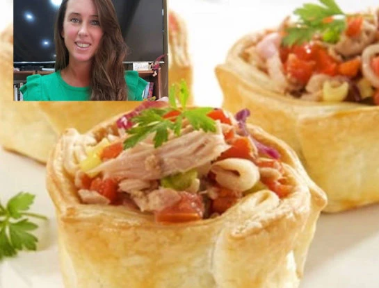 La receta de las canastas de atún light de Estefanía Pasquini, la esposa del doctor Cormillot