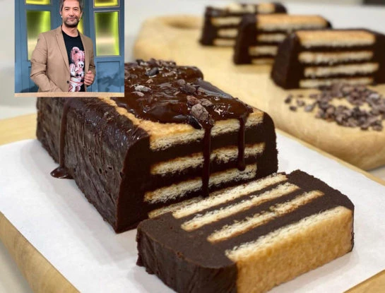 La receta de la lasaña de chocolate de Mauricio Asta es muy rica y se hace con galletitas