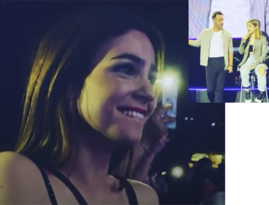 ¡Muy emocionante! Agustina Cherri lloró al ver a su hija cantando con Luciano Pereyra
