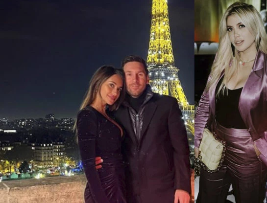 Antonela Roccuzzo compartió una foto muy enamorada de Leo Messi, Wanda Nara se la comentó y los seguidores estallaron