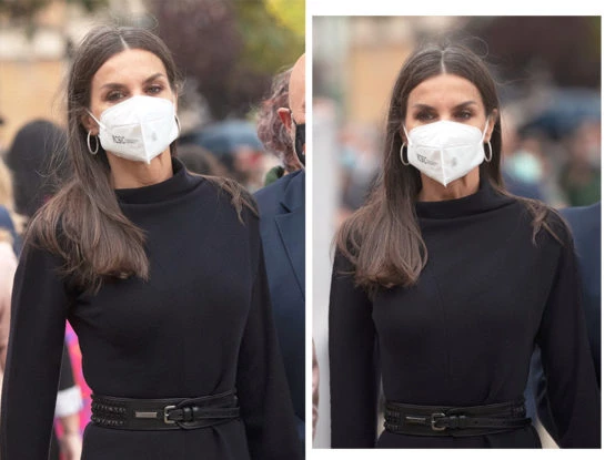Con este accesorio, Letizia Ortiz renueva un clásico vestido negro