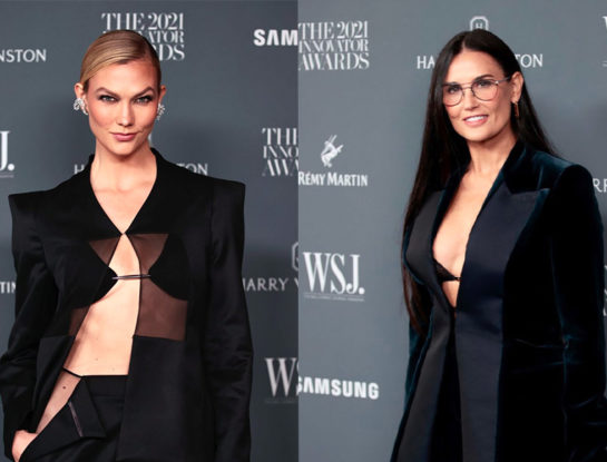 Un traje negro siempre es una buena opción para salir de noche: mirá cómo lo llevan las famosas