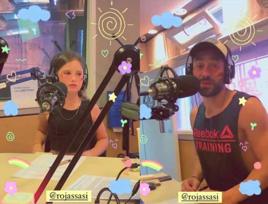 ¡Ensambladísimos! Esperanza, la hija de Sabrina Rojas y Luciano Castro, visitó al Tucu López en la radio y reveló la locura que cometió el locutor el finde