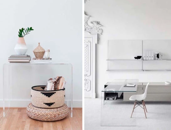 ¿Te animás a los muebles transparentes? Son tendencia de decoración