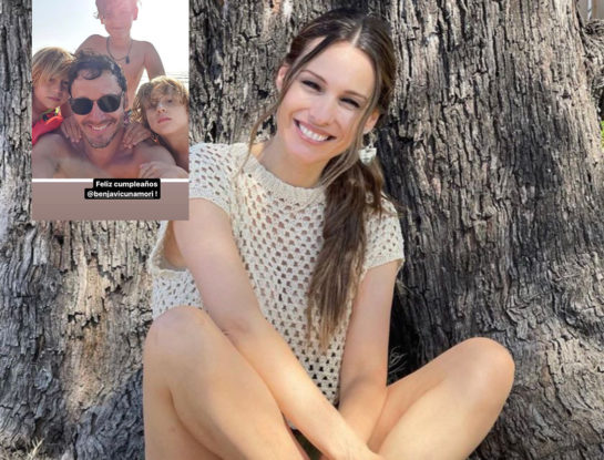 Pampita sigue marcando la diferencia con la China Suárez: saludó en sus historias a Benjamín Vicuña y compartió el homenaje de sus en hijos en video
