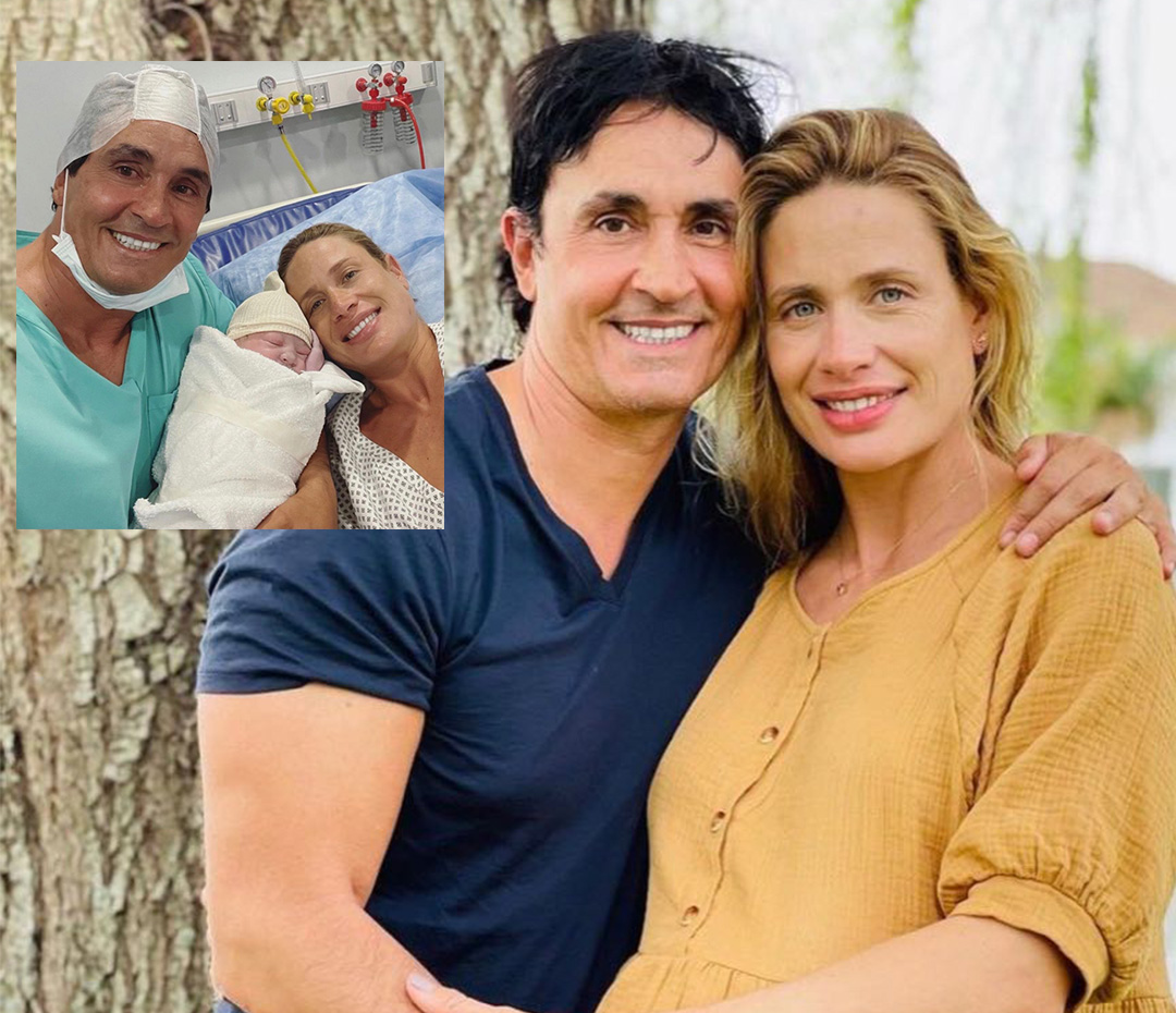 Las primeras fotos de Faustino, el cuarto hijo de Ivana Saccani y Sebastián Estevanez