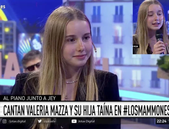 Cómo fue el debut televisivo de Taína Gravier, la hija de Valeria Mazza, que quiere ser cantante