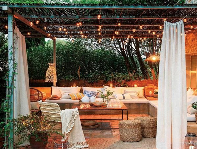 si Declaración Sano luces pergola madera Definir Componer Nos vemos