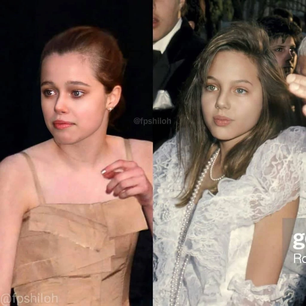 Shiloh y Angelina Jolie